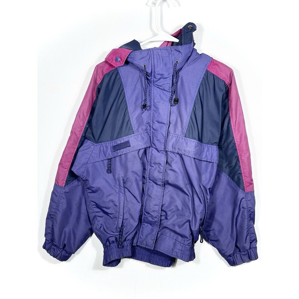 VTG Sportswear Columbia Winter Ski Coat Jacket Womens Medium M Purple Black